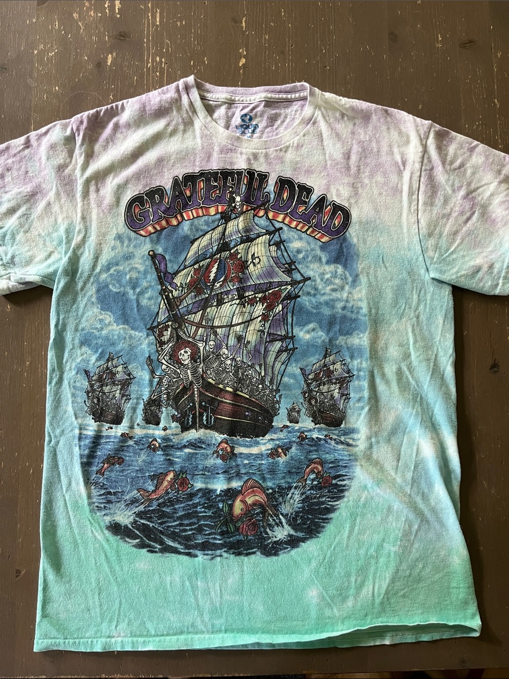 Liquid Blue Grateful Dead Ship of Fools T shirt